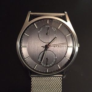 Men’s Silver Skagen Watch (8.5” Band Length)